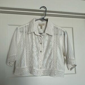 Chic White Lace Blouse